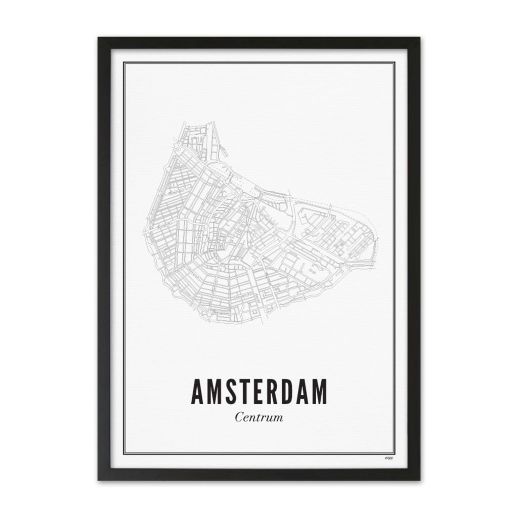 Poster von Amsterdam - Centrum | WIJCK.