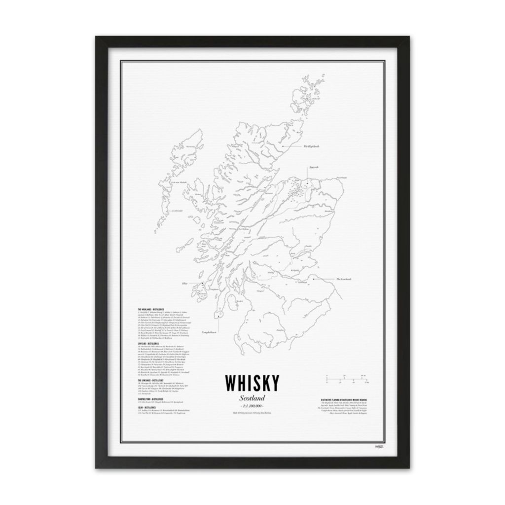 Poster van Schotland - Whisky Regio's | WIJCK. 