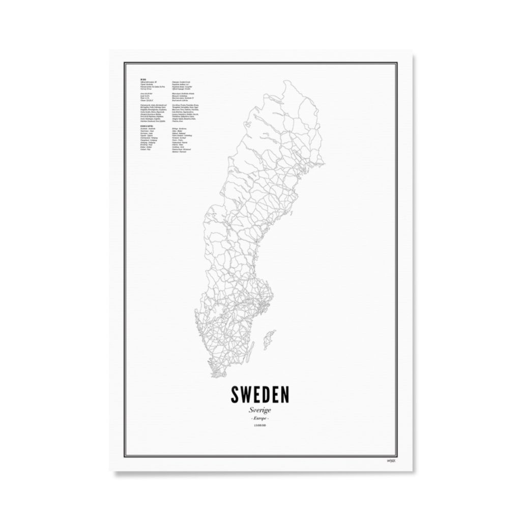 Poster of Sweden | WIJCK.