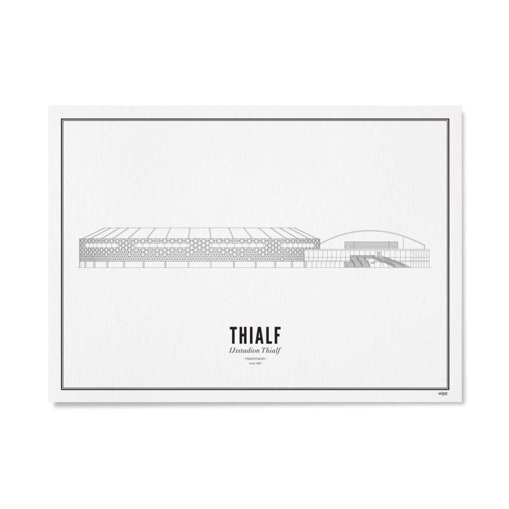 Poster van Thialf Stadion | WIJCK. 