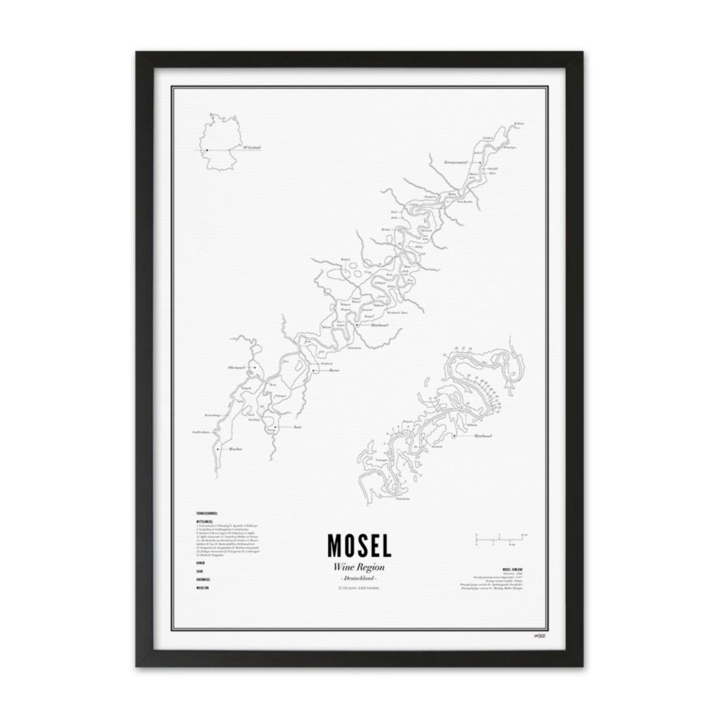 Poster of Mosel - Wine Region | WIJCK.