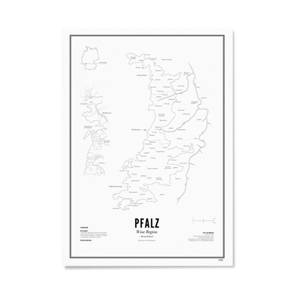 Poster of Palatinate - Wine Region | WIJCK.