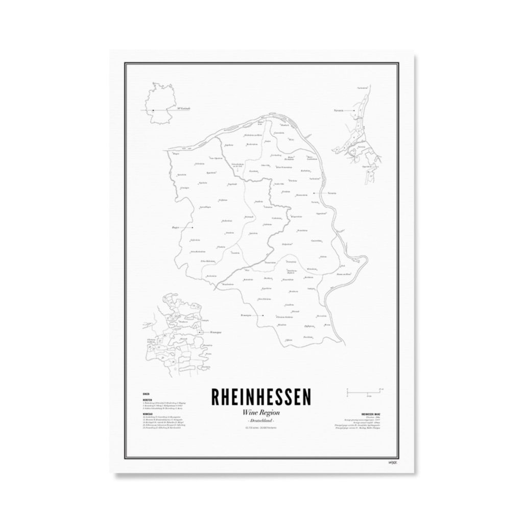 Poster von Rheinhessen - Weinregion | WIJCK.