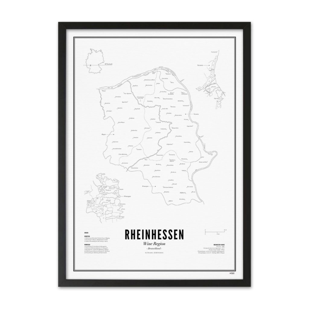 Poster von Rheinhessen - Weinregion | WIJCK.