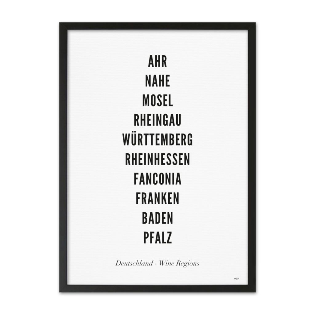 Poster van Duitsland - Wijnregio's | WIJCK. 
