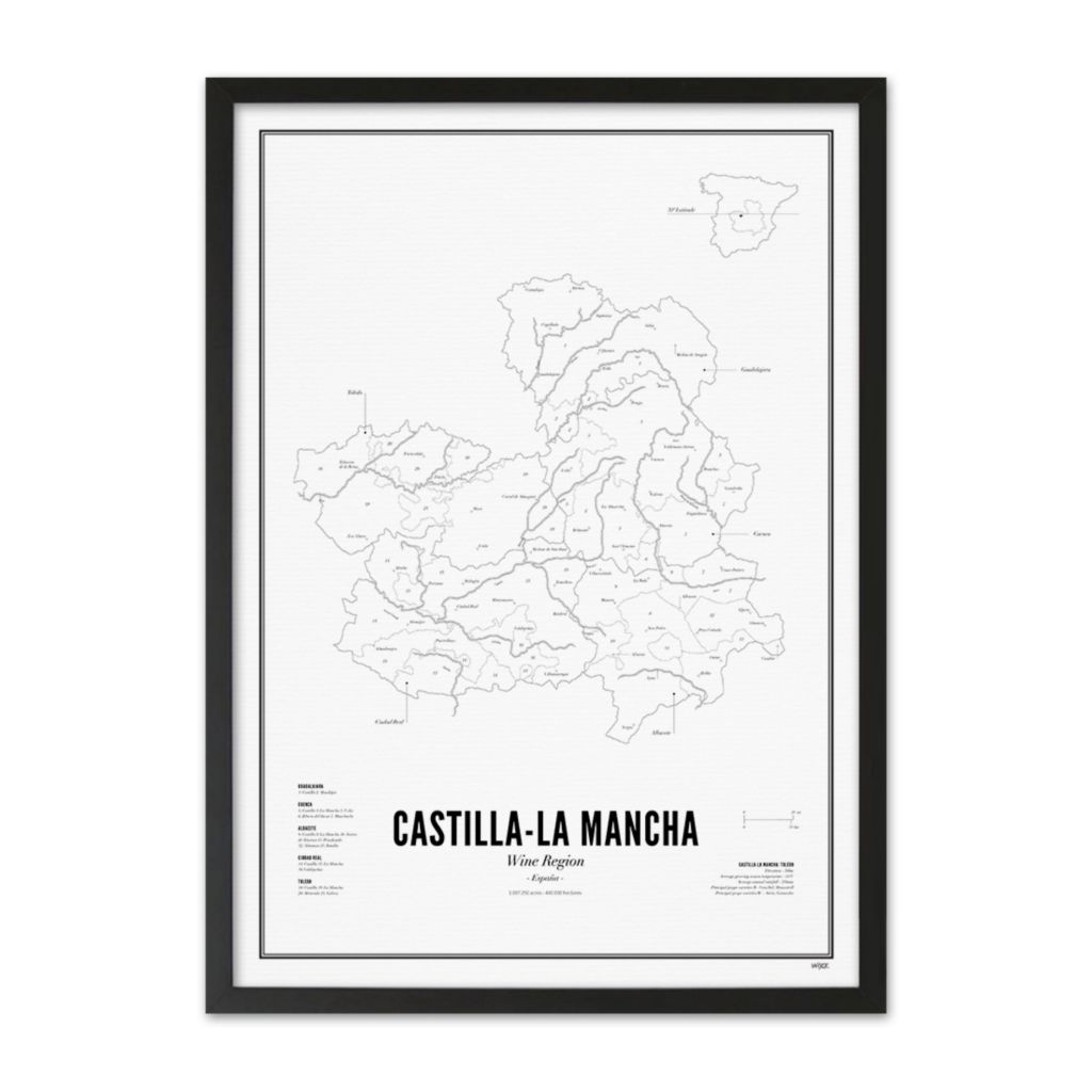 Poster van Castilla-La Mancha - Wijnregio | WIJCK. 