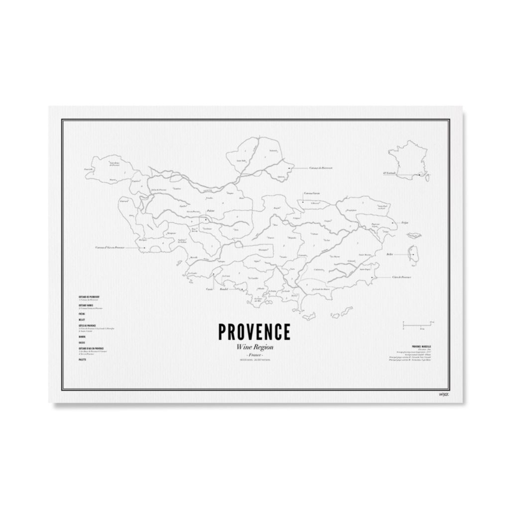 Poster von Provence - Weinregion | WIJCK.