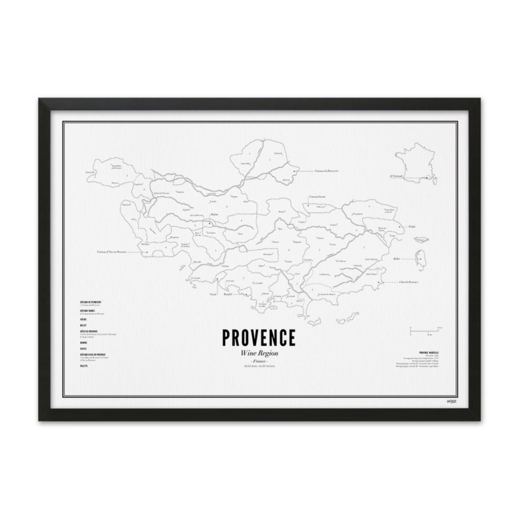 Poster von Provence - Weinregion | WIJCK.