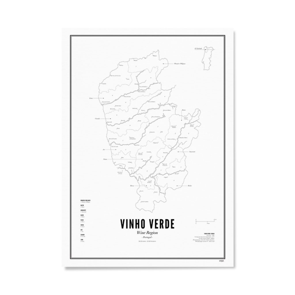 Poster van Vinho Verde - Wijnregio | WIJCK. 