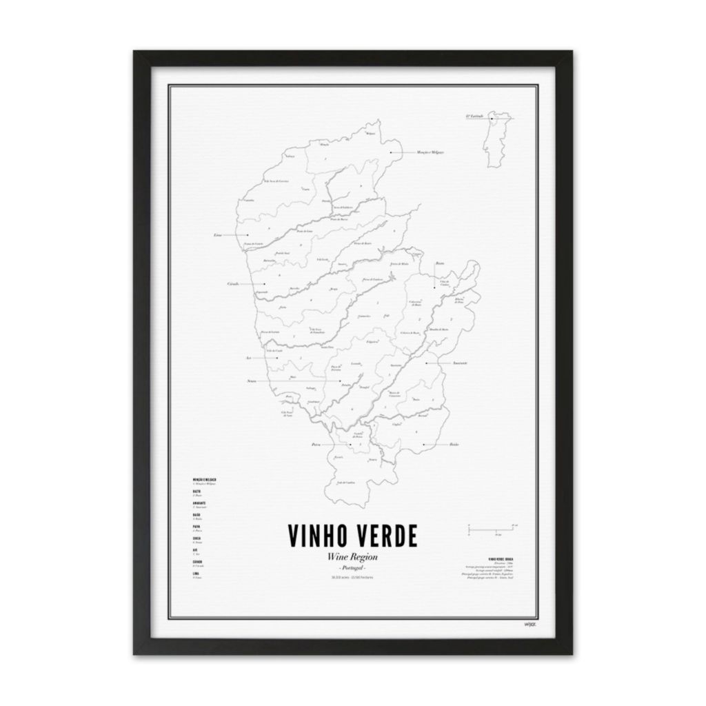 Poster van Vinho Verde - Wijnregio | WIJCK. 