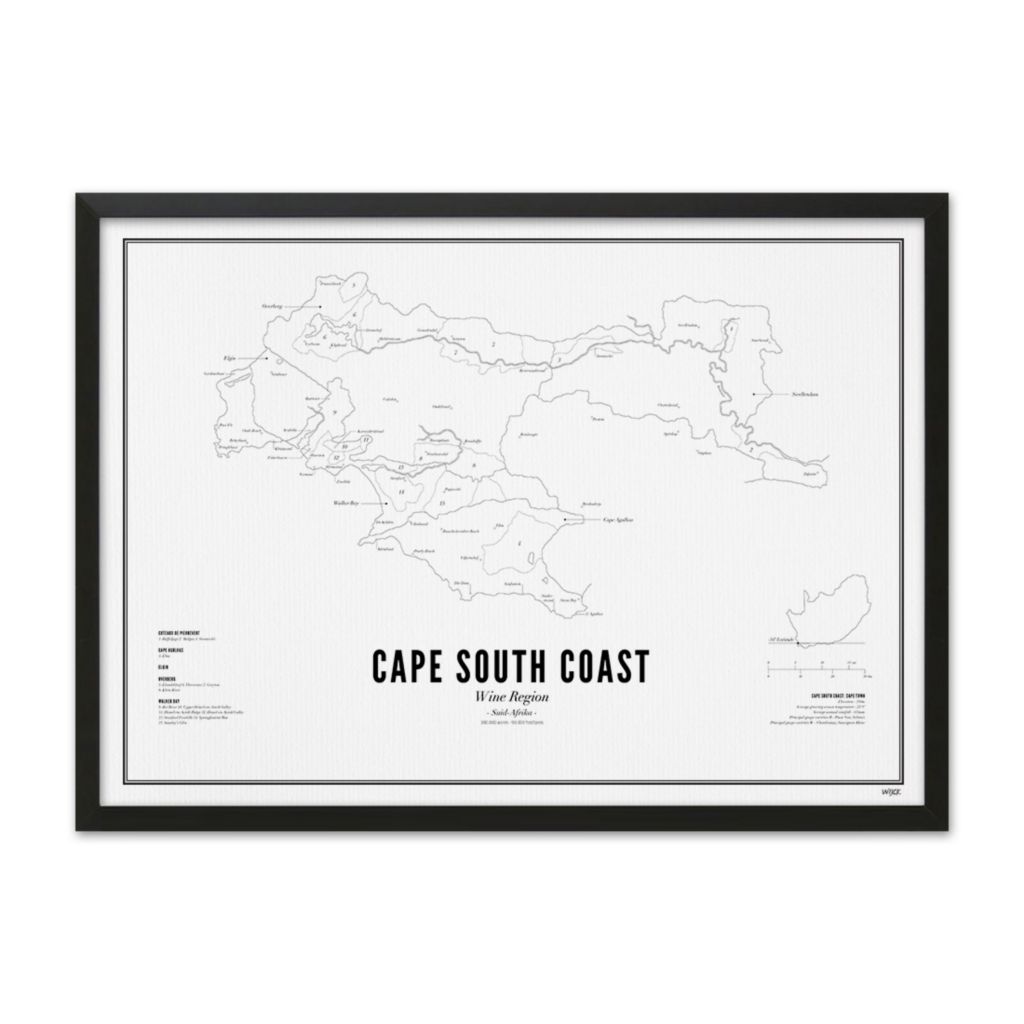 Poster van Cape South Coast - Wine Region | WIJCK. 