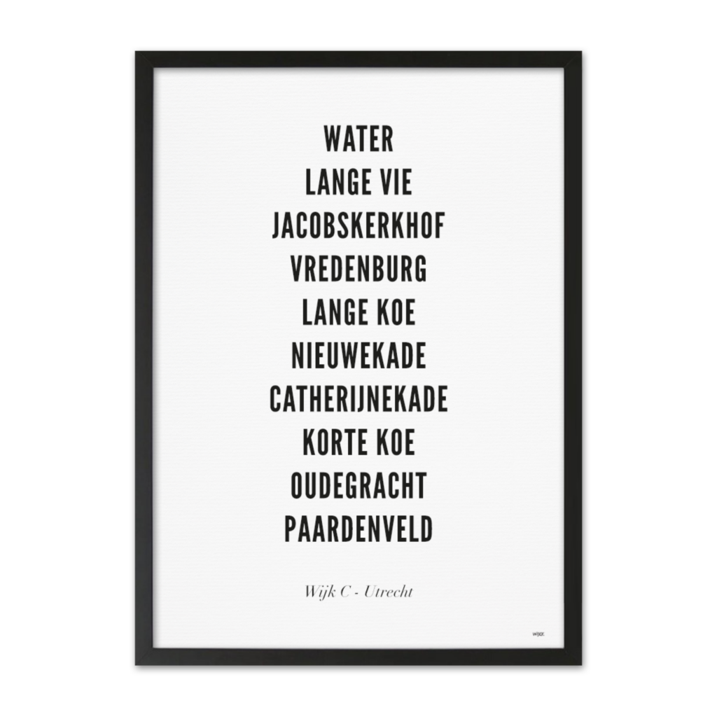 Affiches de Utrecht - Wijk C | WIJCK.