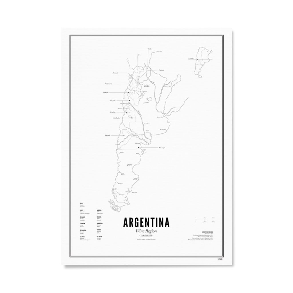 Poster of Argentina - Wine Region | WIJCK.
