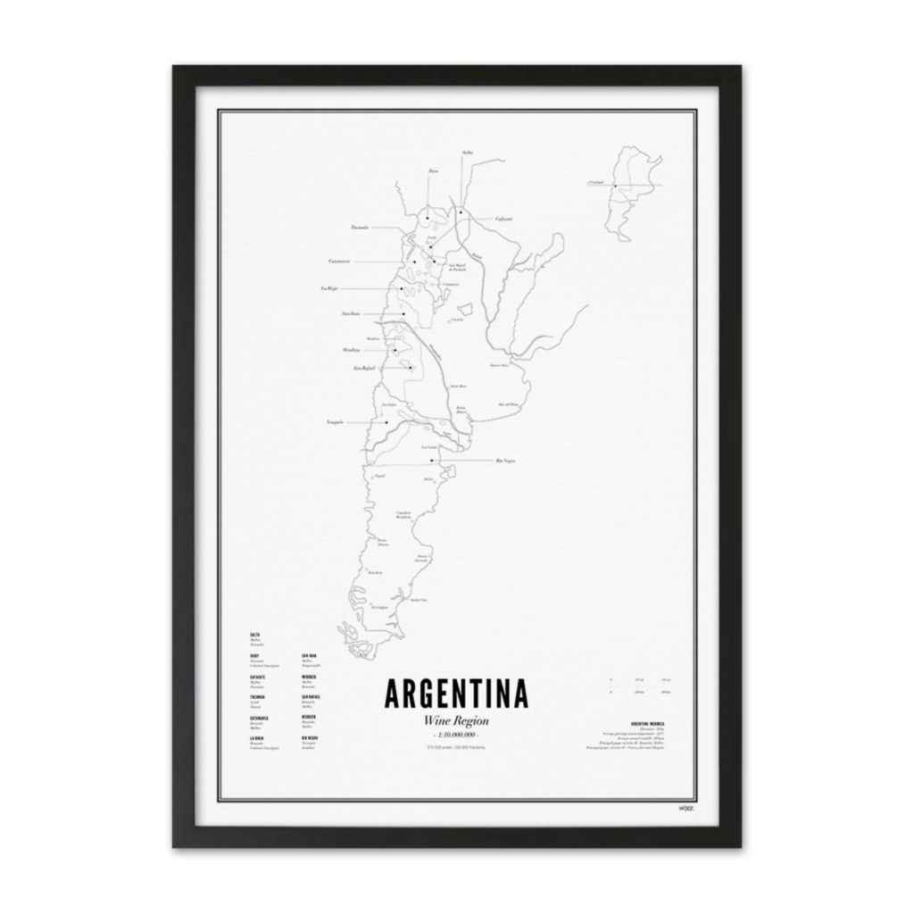 Poster of Argentina - Wine Region | WIJCK.