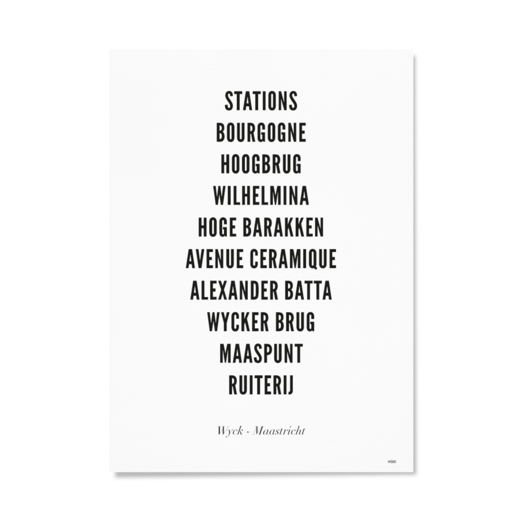 Poster van Maastricht - Wyck | WIJCK. 