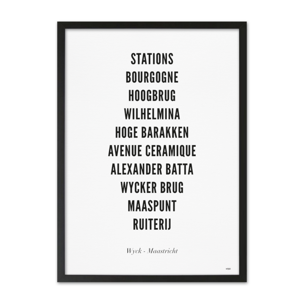 Poster van Maastricht - Wyck | WIJCK. 