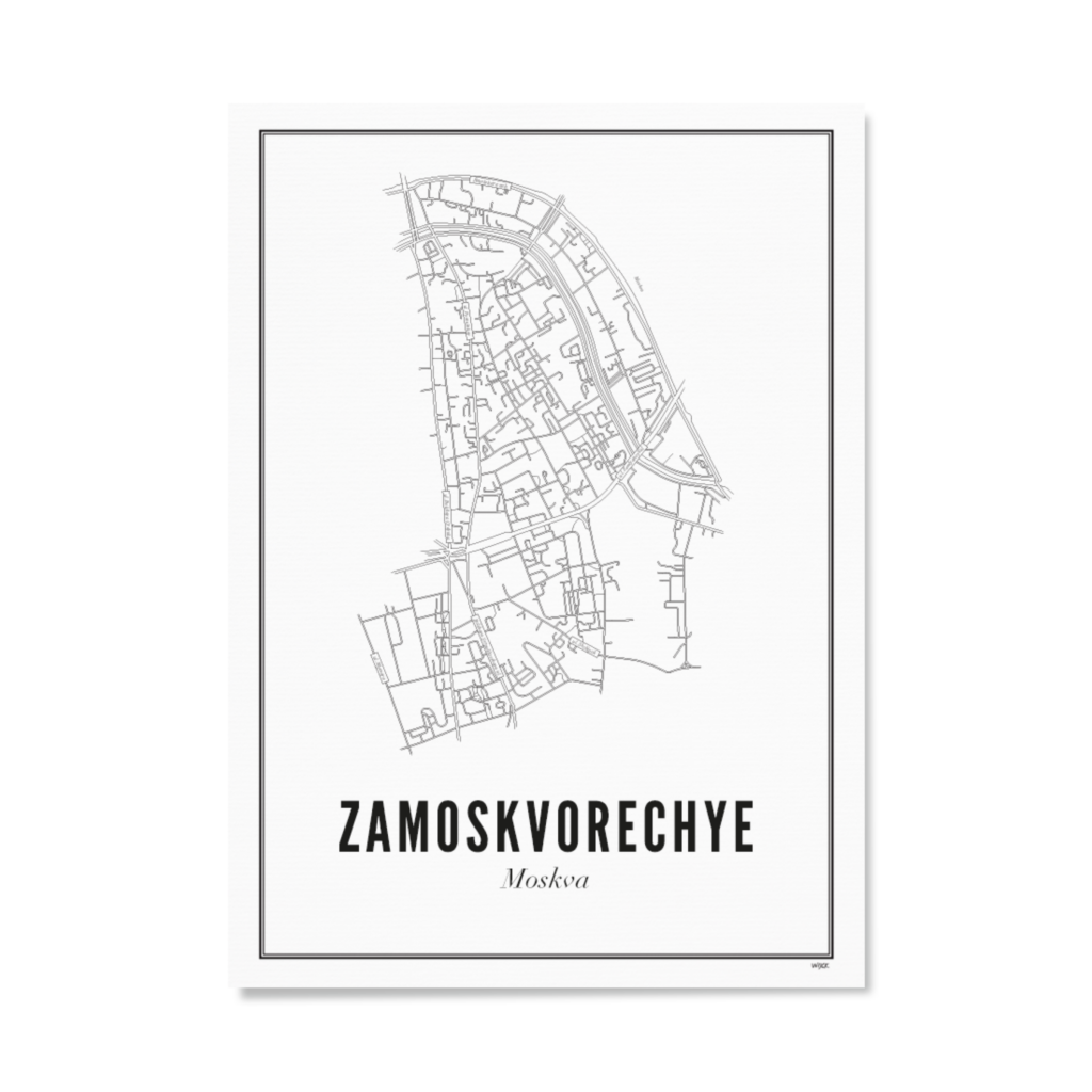 Poster von Moskau - Zamoskvorechye | WIJCK.