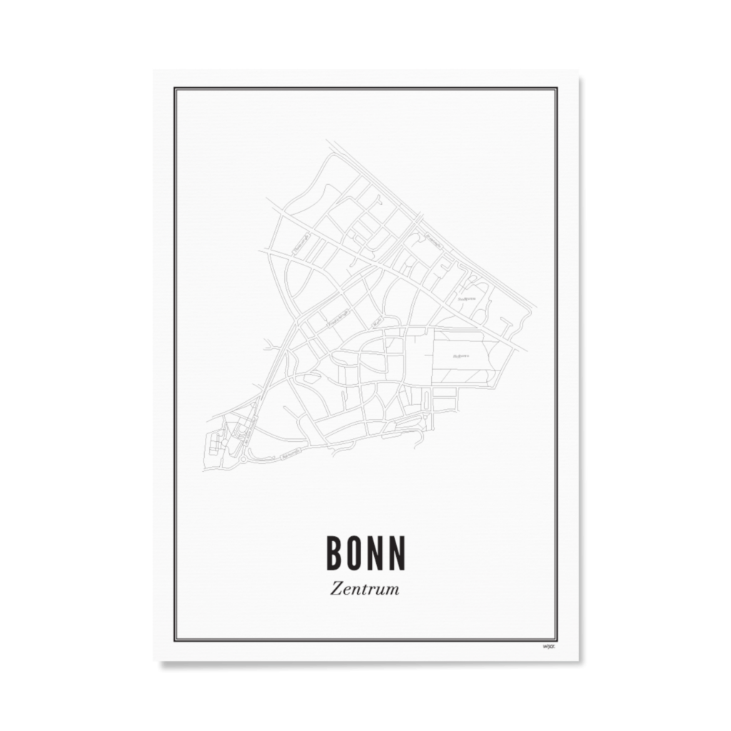 Poster van Bonn - Centrum | WIJCK. 