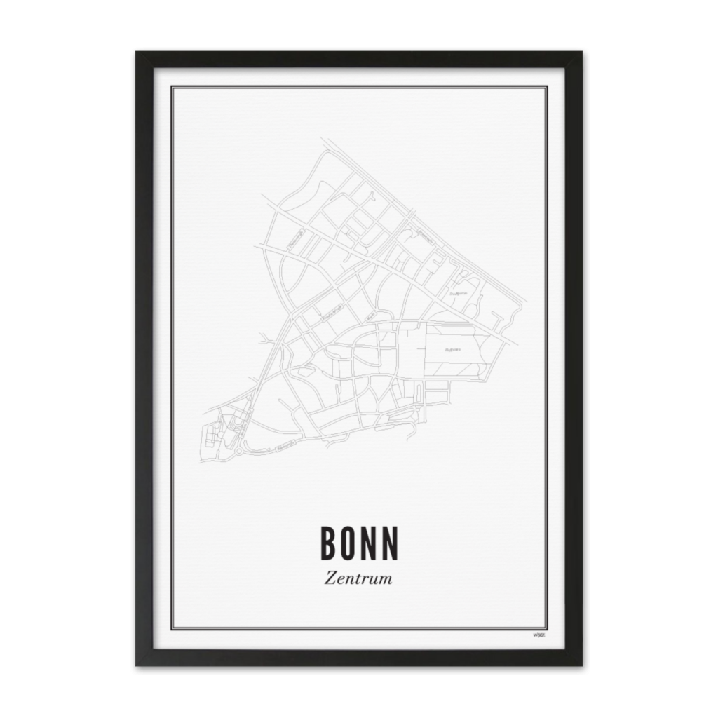 Poster van Bonn - Centrum | WIJCK. 