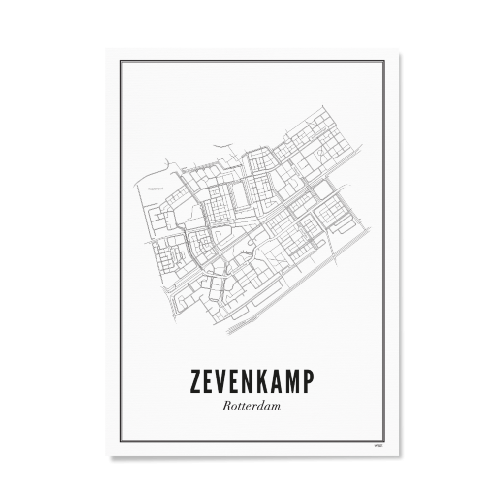Poster von Rotterdam - Zevenkamp | WIJCK.