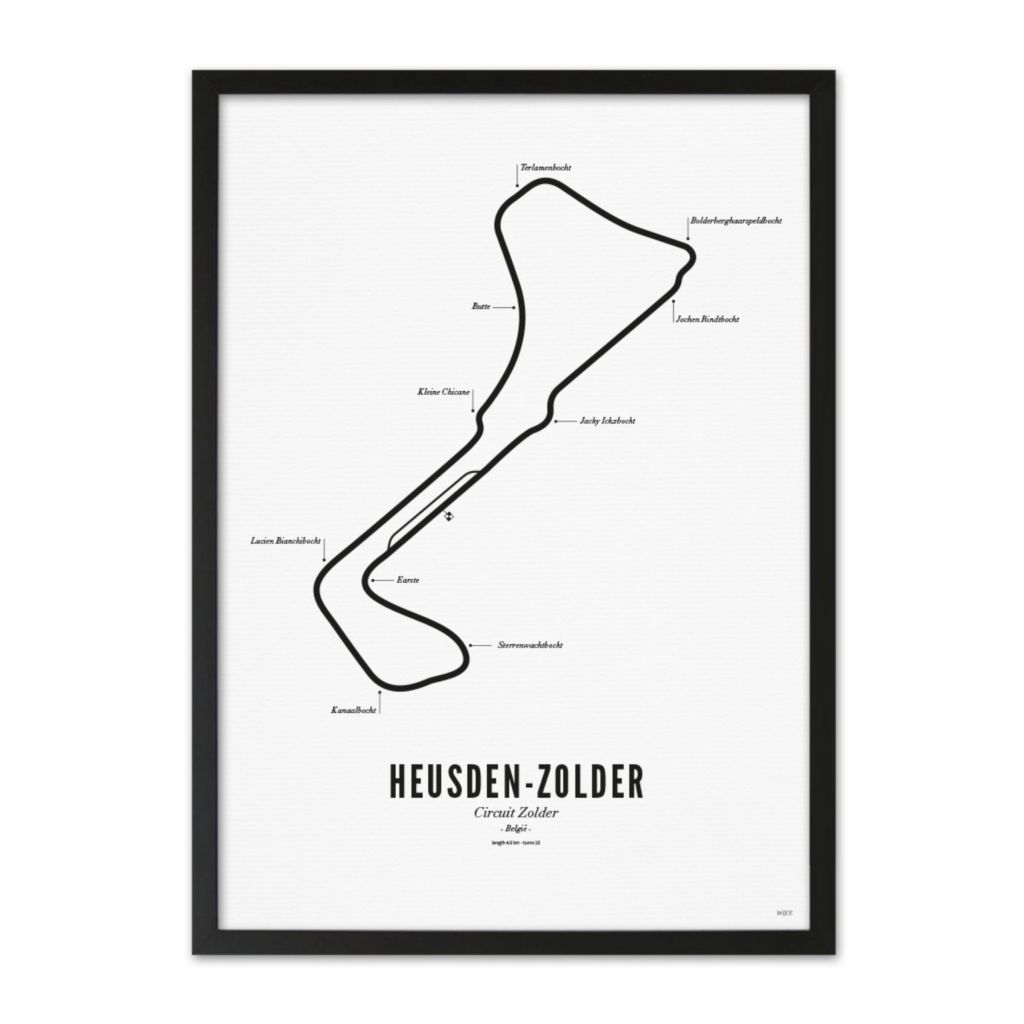 Affiches de Circuit Zolder - White Edition | WIJCK.