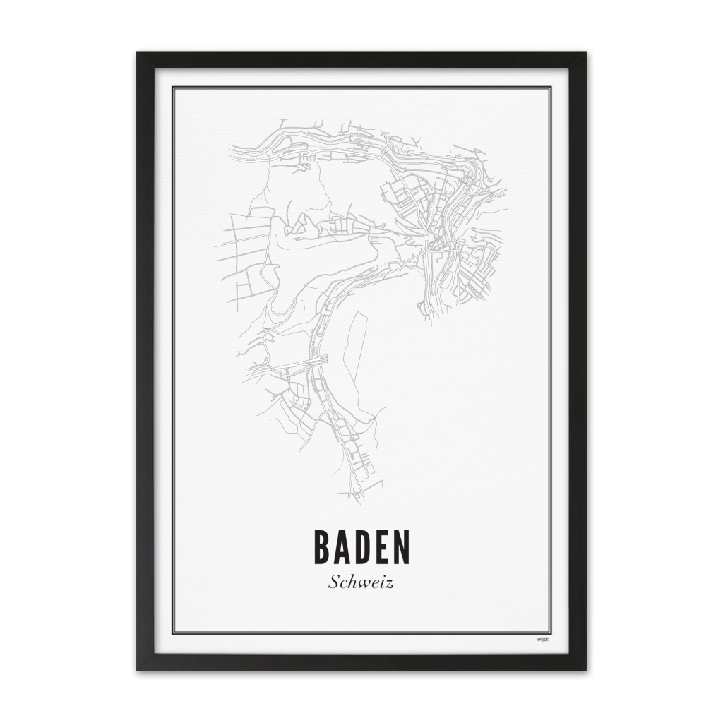 Poster van Baden - Stad | WIJCK. 