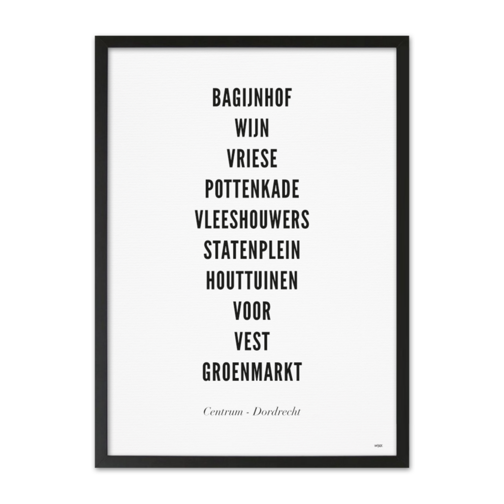 Poster von Dordrecht - Zentrum | WIJCK.