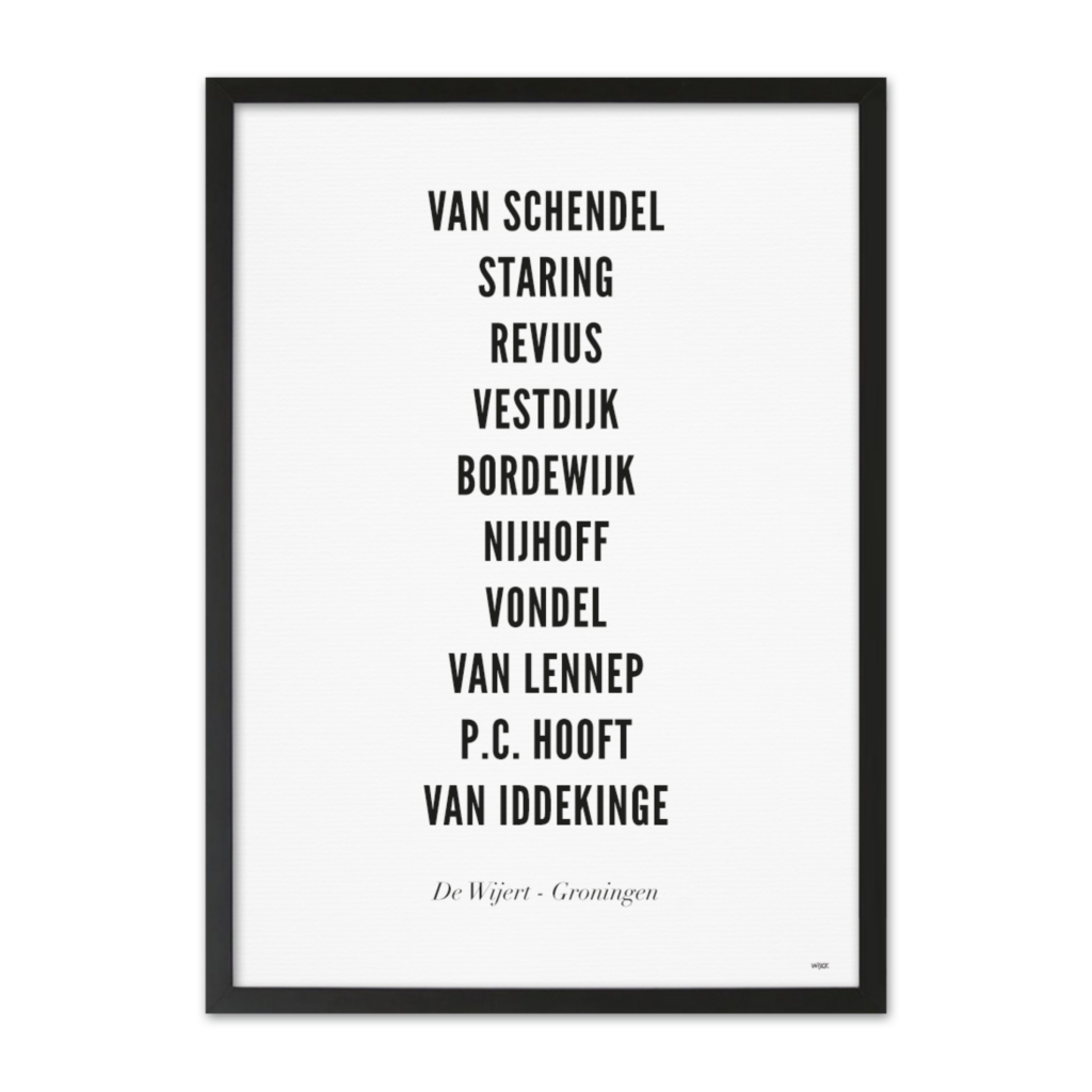 Poster von Groningen - De Wijert | WIJCK.