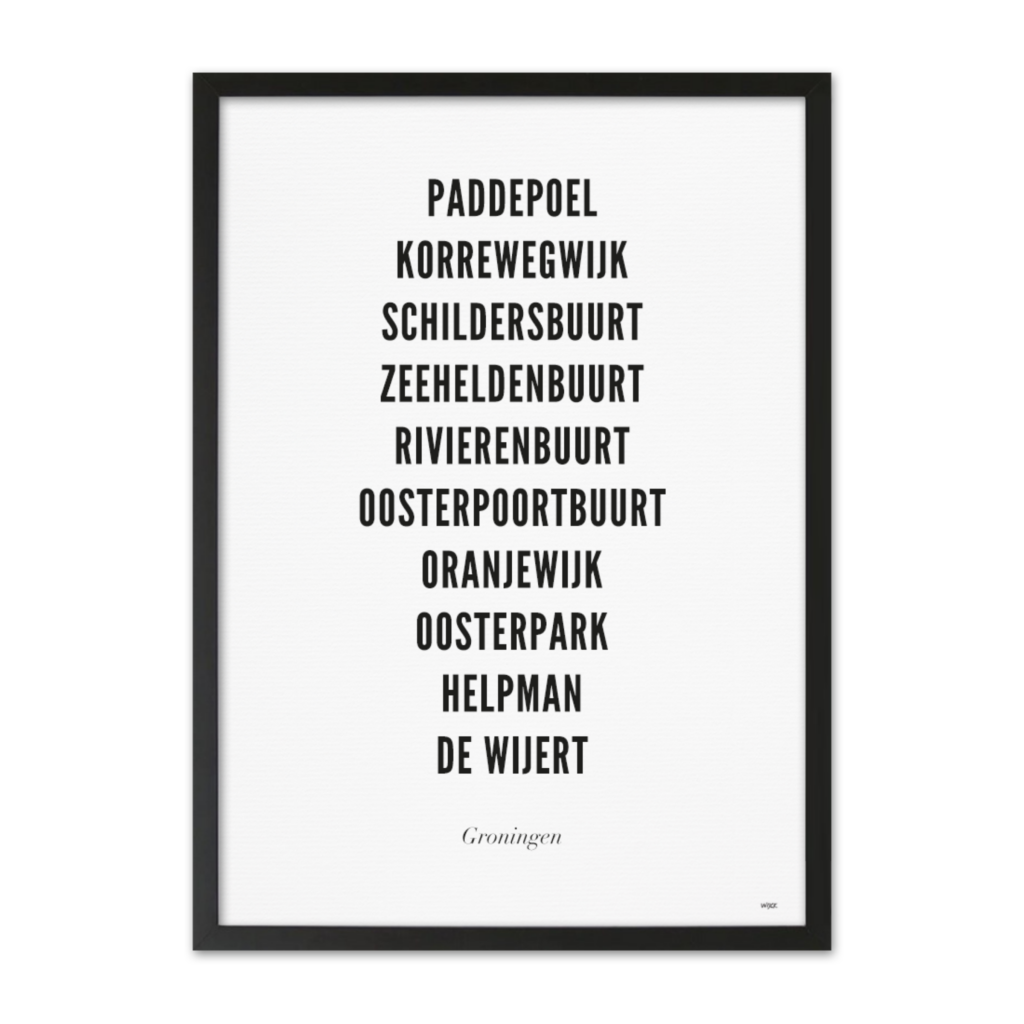 Poster van Groningen - Stad | WIJCK. 