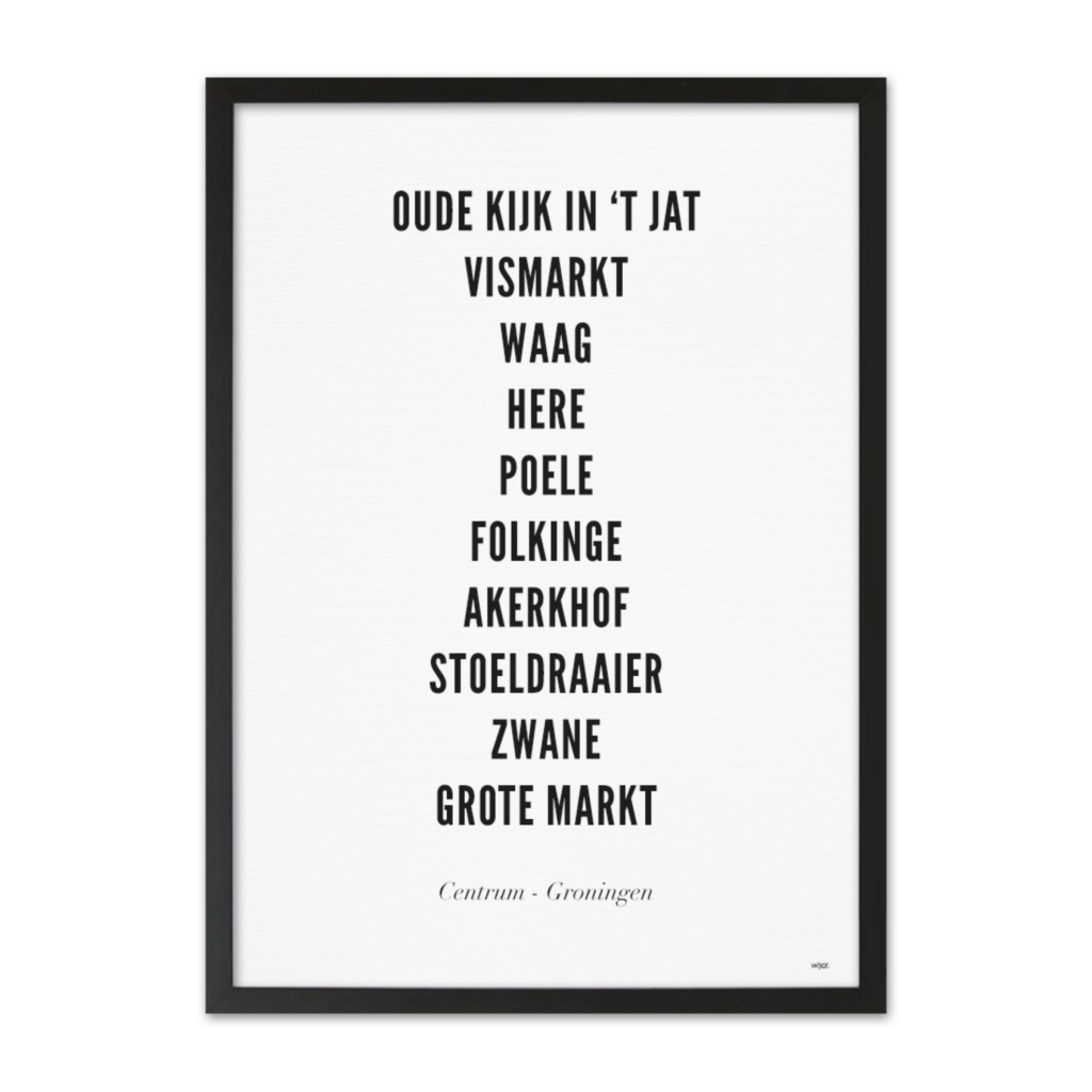 Affiches de Groningen - Centre | WIJCK.
