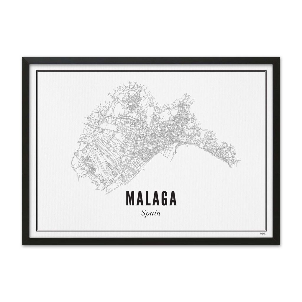 Poster von Malaga - Stad | WIJCK.