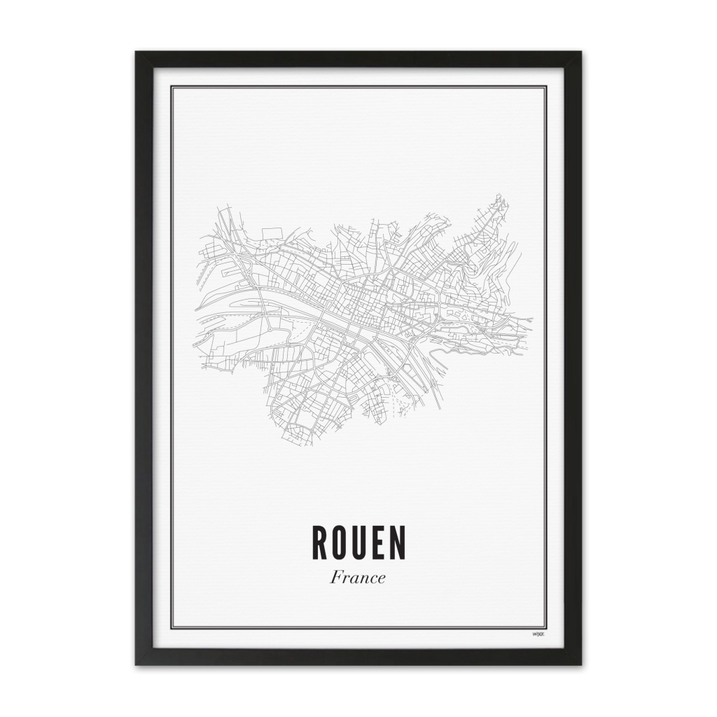 Poster van Rouen - Stad | WIJCK. 