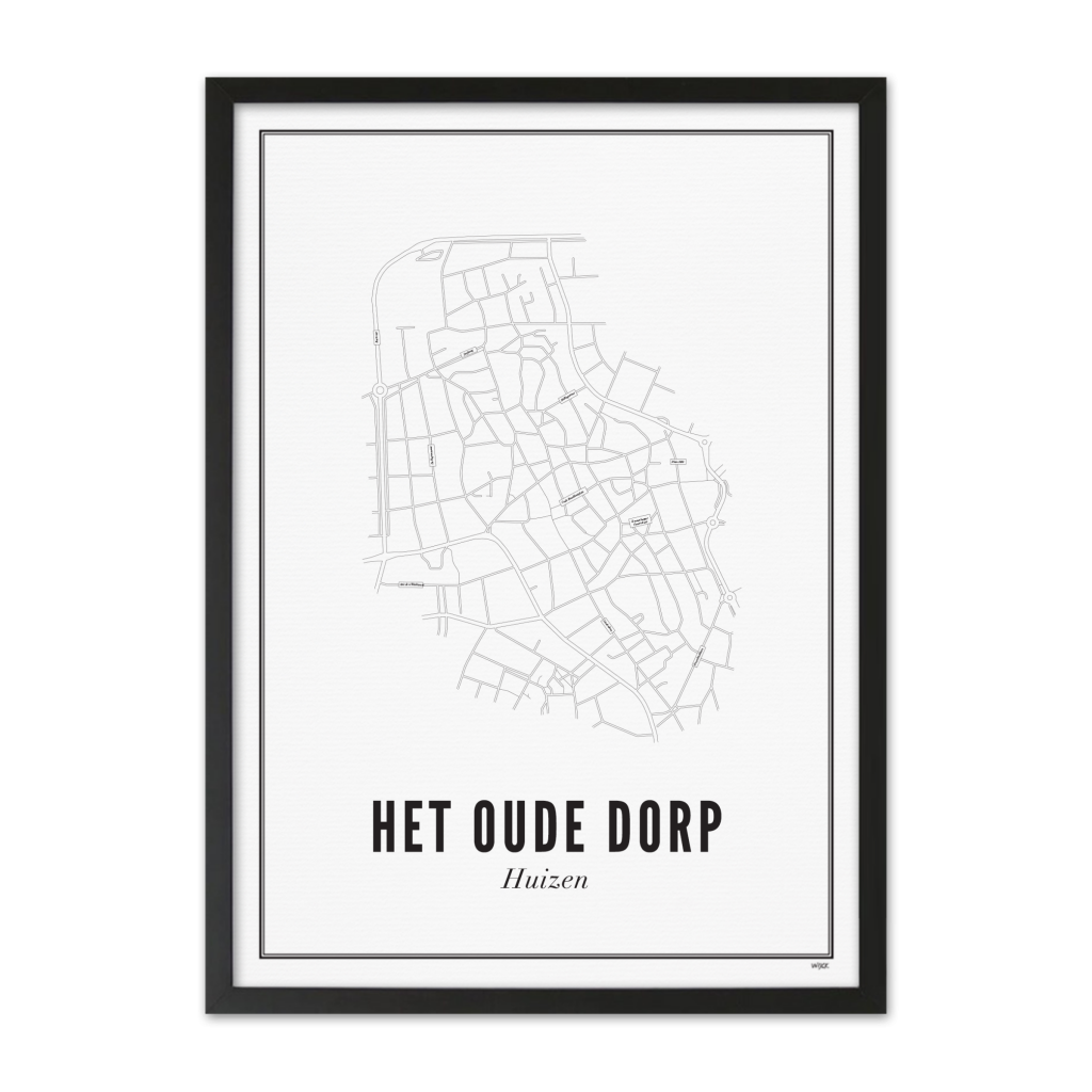 Poster van Huizen – Oude Dorp - Stad | WIJCK. 