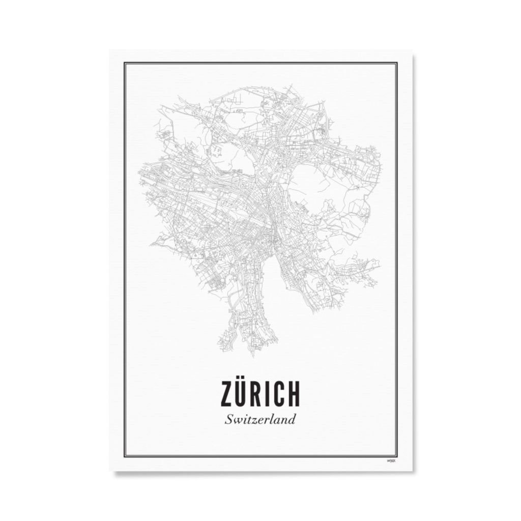 Poster van Zürich - Stad | WIJCK. 