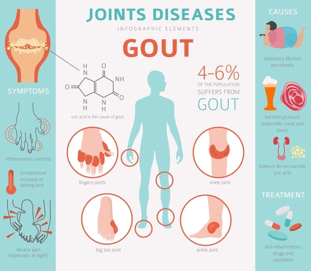 infographic on gout