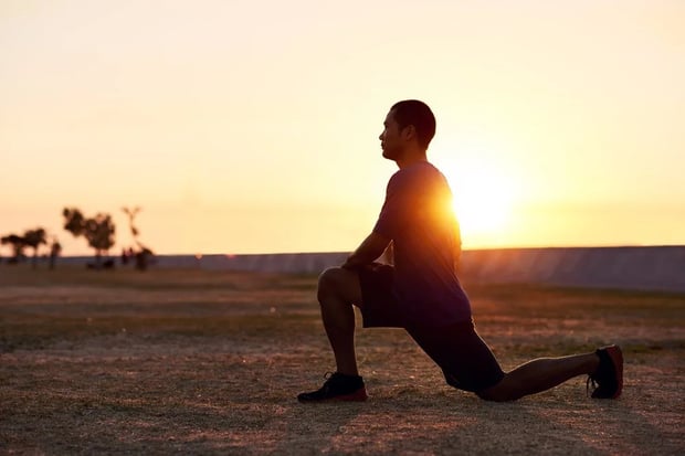 kneeling stretch