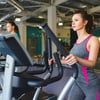 woman on cross trainer