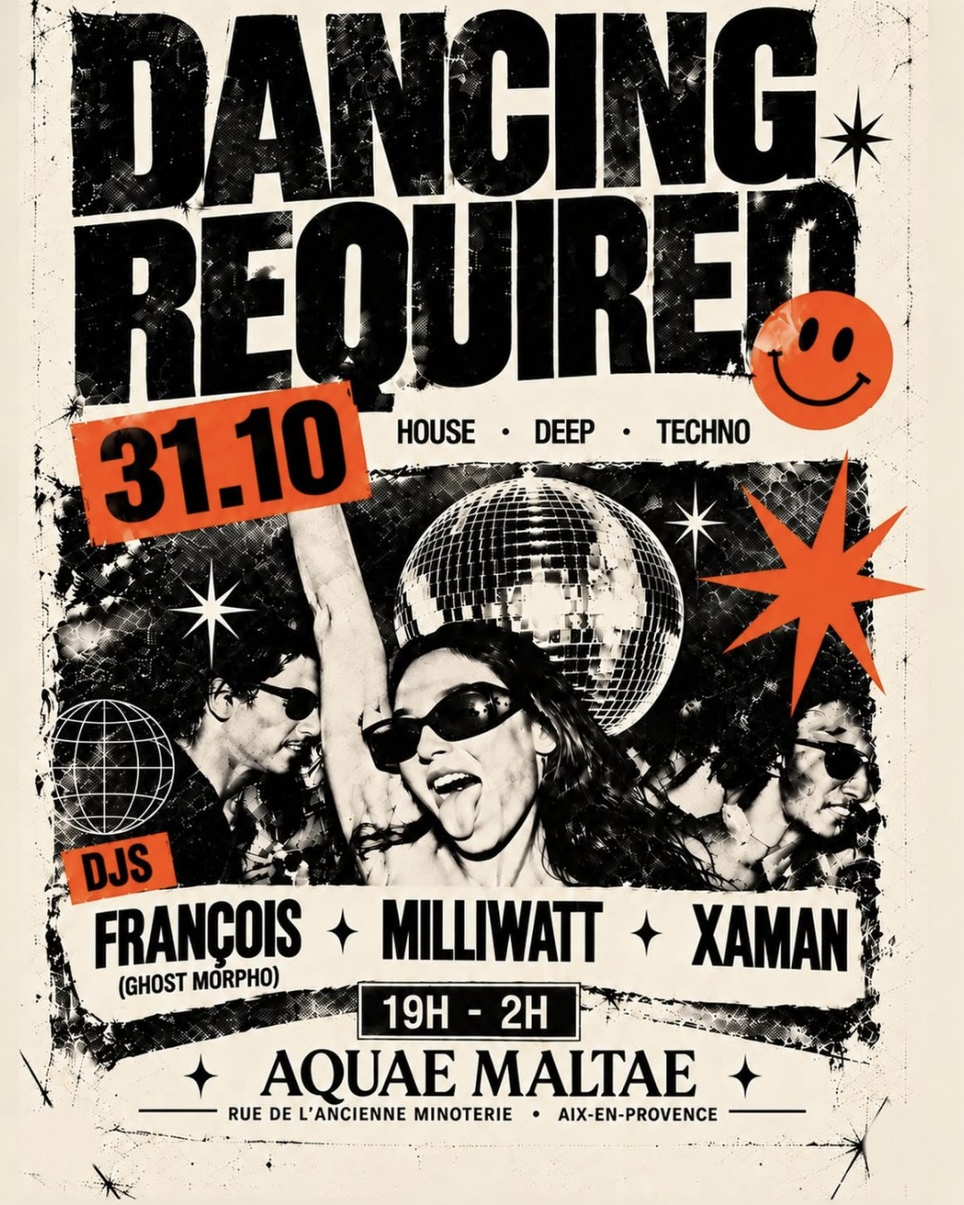 Dancing Required à Aquae Maltae – François, Milliwatt, Xaman