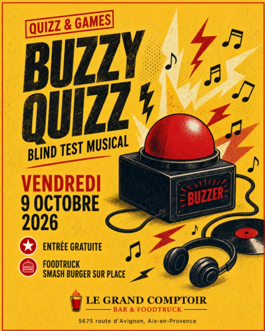 BUZZY QUIZZ - Blind test musical