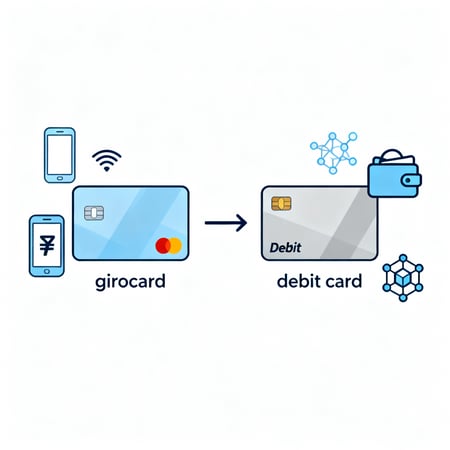 Girocard und Debitkarte - Symbolbild für die Kartenmigration in Deutschland 2025