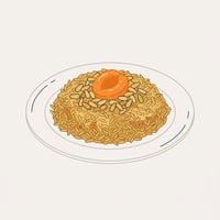 Flache Illustration arabischer Gerichte auf hellem Hintergrund