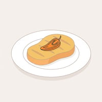 Flache Illustration typischer argentinischer Gerichte auf einem hellen Hintergrund