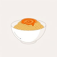 Flache Illustration typischer chinesischer Gerichte auf helm Hintergrund.