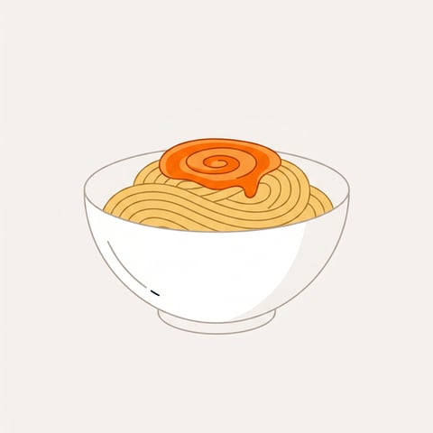 Flache Illustration typischer chinesischer Gerichte auf helm Hintergrund.