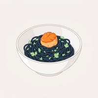 Flache Illustration verschiedener Fusion-Gerichte auf hellem Hintergrund