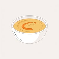 Flache Illustration typischer libanesischer Gerichte auf hellem Hintergrund