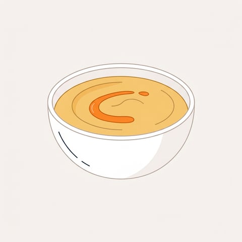 Flache Illustration typischer libanesischer Gerichte auf hellem Hintergrund