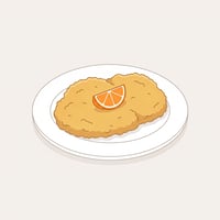 Flache Illustration typischer österreichischer Gerichte auf hellem Hintergrund.