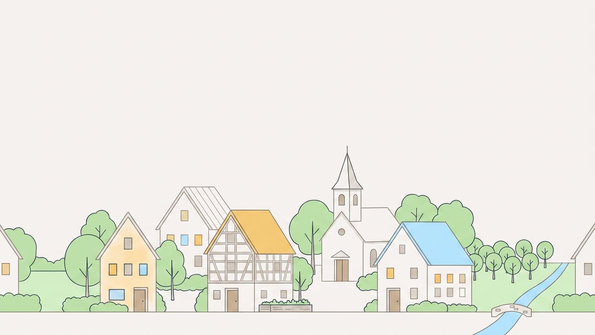 Illustrierte Stadtansicht von Oer-Erkenschwick