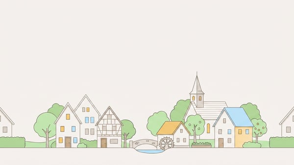 Illustrierte Stadtansicht von Stadtlohn